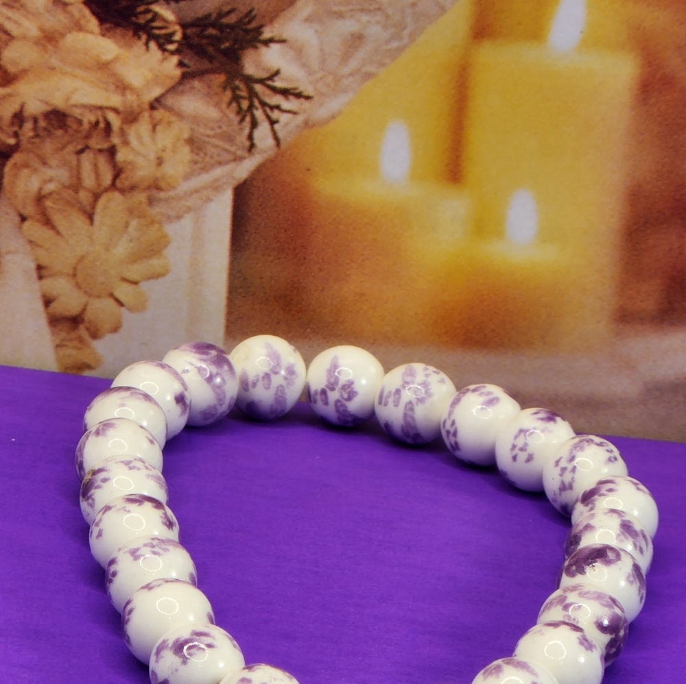 Lepidolite, Stress Relief Stretch Bracelet